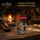 Viking & Mythological Pewter Whiskey - 12oz SINGLE by The Wine Savant