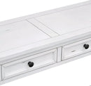 White Console Table,Solid Wood Sofa Table with 4 Drawers Hallway Table for Storage Entry Foyer Behind Couch Table,Fully Assembled (63" White) by CozyNest Decor