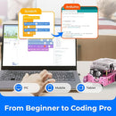 Makeblock mBot Robot Kit, STEM Projects for Kids Ages 8-12 Learn to Code with Scratch Arduino, Robot Kit for Kids, Computer Programming for Beginners Gift for Boys and Girls 8 Pink by TinyTreasures Baby Boutique