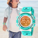 Kids Watch,Boys Watch for 3-15 Year Old Boys,Digital Sport Outdoor Multifunctional Chronograph LED 50 M Waterproof Alarm Calendar Analog Watch for Children with Silicone Band,Kids Gift by TinyTreasures Baby Boutique