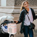Mancro Breast Milk Cooler Travel Bag with Ice Pack, Double Layer Baby Bottle Cooler Bag Fits 6 Bottles Up to 9 Ounces,Insulated Bottle Bags for Daycare & Travel,Pink by TinyTreasures Baby Boutique