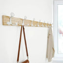 SKOLOO 43-Inch Natural Wood Coat Rack Wall Mount with 8 Triple Hooks - Ideal for Family Entrances, Classrooms, and Pet Supplies Storage - Perfect Coat Hooks for Wall by CozyNest Decor