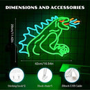 Monster Neon Sign Dimmable Dinosaur Neon Signs for Wall Decor LED USB Powered Anime Neon Light Sign for Bedroom Game Room Bar Party Club Man Cave Decoration Boys Birthday Gifts by GreenHaven Gardens
