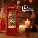 House & Garden Decoration,Christmas Lantern with 8 Pieces of Music,Sparkling Crystal Keep Circling Around The Snowman Families Music Box as a (Christmas Child) by CozyNest Decor
