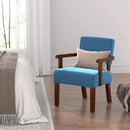 Accent Chair with Wood Frame, Arm Chairs Oversize with Soft Seat and Armrests for Living, Dining, Bed, Reading, and Waiting Rooms by CozyNest Decor