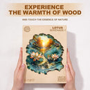 Jigfoxy Wooden Puzzles for Adults, Lotus Wood Puzzles Adult, Unique Animal Shape Wooden Jigsaw Puzzles for Adults, Birthday Gifts for Puzzle Lovers, Family, Friend (S-8.5 * 7.9in-100pcs) by TinyTreasures Baby Boutique