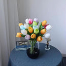 Buart Summer-Colors Tulip Flowers Artificial Luxury Big Tulip Valentine's Day Mother's Day Easter Home Kitchen Wedding Decorations(11pcs) by CozyNest Decor