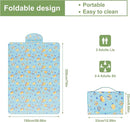 UDEAR Foldable Picnic Blanket,80"x60" Waterproof, Sandproof, Portable with Tote Bag for Beach, Park, Camping, and Travel,Blue by TinyTreasures Baby Boutique