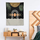 Abstract Boho Tapestry, Mid Century Tropical Tree Leaves Modern Geometric Arch Bohemian Botanical Tapestry, Home Aesthetic Wall Hanging Art Decor for Living Room Bedroom Dormitory 30x40 Inch by CozyNest Decor
