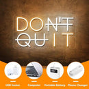 Don't Quit LED Neon Sign for Wall Decor, DO IT Neon Lights Party Decorations, USB Powered Switch Neon Lights lighting adjustable for Office Room, Gym Room, Man Cave, Gamer Room by CozyNest Decor
