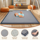 SUNYRISY 70x80in Baby Play Mat for Floor, 1.4in Thick Soft Memory Foam Crawling Tummy Time Mat for Toddlers Infants Kids, Non-Slip Bottom Baby Rugs for Nursery by TinyTreasures Baby Boutique