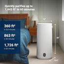 BLUEAIR 2-in-1 Purify + Humidify: Air Purifier and Humidifier with HEPASilent™ and 360° InvisibleMist™ Technology, Top Pour - covers 1,726 sqft in 60 minutes - Perfectly balanced air, one product by TinyTreasures Baby Boutique