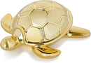 Small Sea Turtle Statue 4 inch Shiny Gold Accent Knick Knacks Paperweight for Bathroom Home Office Shelf Desk Table Decor, Cute Sea Turtle Gifts for Women by CozyNest Decor