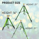 Impact Sprinkler on Tripod Base, Heavy Duty Adjustable Zinc Sprinkler Head for Lawn Yard Garden, 360 Degree Large Area Irrigation, 3/4" Connector Extension Legs Flip Locks by GreenHaven Gardens