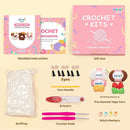 Mewaii Crochet Kit for Beginners Level 2 with 40% Extra Eco-Friendly Pre-Started Easy Yarn, Step-by-Step Video Tutorials for Adults and Kids (3 Pack Cows) by TinyTreasures Baby Boutique