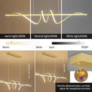 Modern Chandelier, Dimmable LED Pendant Light, Ring Chandelier for Living Room, Dining Room, Kitchen, Bedroom by CozyNest Decor