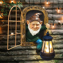 Whimsical Fairy Garden Halloween Gnomes with Solar Lights-10 Elf Out The Door Tree Hugger Garden Statues-Outdoor&Yard Decor-Tree Face Sculpture,Ideal Gifts - Yard Art for Patio,Fence,Wall by CozyNest Decor