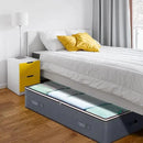 90L Under Bed Storage Containers, Underbed Toy Organizers and Clothing Storage Bags, Closet Storage Bins with Clear Window for Organizing Blanket Comforter Bedding Clothes Bedroom Dorm, 2 Pack by CozyNest Decor