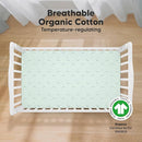 KeaBabies 2-Pack Organic Crib Sheets for Boys, Girls - 52x28 Fitted Crib Mattress Sheet Neutral, Breathable Jersey Cotton Cover for Baby Bed, Toddler Mattress, Soft & Cute Prints (Lunaris) by TinyTreasures Baby Boutique