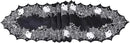 Chlophy Halloween Table Runner Black Spider Web Table Runner Gothic Embroidered for Kitchen Dining Halloween Décor Home Party Table Decoration 72in by CozyNest Decor