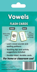 Teacher Created Resources Vowels Flash Cards (EP62070), White 3-1/8" x 5-1/8" by TinyTreasures Baby Boutique