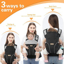 Baby Carrier Newborn to Toddlers - Ergonomic Adjustable Soft Breathable Comfort Infant Carrier for 7-35lbs, Enhanced Support, Easier to Wear by TinyTreasures Baby Boutique