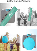 Oileus X-Large 4 Person Beach Tent Sun Shelter - Portable Sun Shade Instant Tent for Beach with Carrying Bag, Stakes, 6 Sand Pockets, Anti UV for Fishing Hiking Camping, Waterproof, Light Green by TinyTreasures Baby Boutique