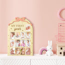 R HORSE My First Year Photo Frame Board, 3D Coquette Pink Bow Display Wood Board, Baby’s First Year 12 Months Milestone Sign 1st Birthday Frame Nursery Decor Keepsake Gift for Boy Girl by TinyTreasures Baby Boutique