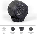 12 inch Large Self Watering Pots for Indoor Outdoor Plants, Flower Plant Pots with Mesh Drainage Holes for Garden House Plants, Plastic Planters with Reservoir for Home Decor, Speckled Black by GreenHaven Gardens
