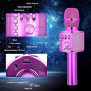BONAOK Wireless Bluetooth Karaoke Microphone,3-in-1 Portable Handheld Karaoke Mic Speaker Machine Birthday Home Party for PC or All Smartphone (Q37 Purple) by TinyTreasures Baby Boutique