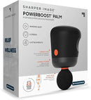 Sharper Image® Powerboost® Palm Portable Percussion Massager - 4 Attachments, 4 Speeds| Compact Full Body Back & Shoulder Mini Massage Gun| Deep Tissue Muscle Soreness Recovery| Wellness Gift by CozyNest Decor