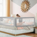BABY JOY Bed Rail for Toddlers, 77'' Extra Long, Height Adjustable & Foldable Baby Bed Rail Guard w/Storage Pocket & Double Safety Child Lock for Kids Twin Double Full Size Queen King Mattress (Gray) by TinyTreasures Baby Boutique