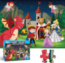 Jumbo Fairy Tales Floor Puzzle for Kids, Large Jigsaw Puzzles 35 Piece for Kids Ages 3-5,Preschool Learning & Education Toys, Gifts for 4-8 Year Old Boys and Girls (Kingdom Story) by TinyTreasures Baby Boutique