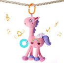 TUMAMA Baby Plush Hanging Rattle Toys, Crib Car Seat Travel Stroller Playmat Soft Plush Toy with Wind Chimes, Best Birthday Gift for Newborn 0-12 Months by TinyTreasures Baby Boutique