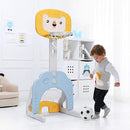 Costzon Kids Basketball Hoop, Toddler Sports Activity Center w/ 5 Adjustable Height Levels, Basketball Soccer Golf Game Set, Indoor Outdoor Basketball Hoop Set Gift for Baby Infant by TinyTreasures Baby Boutique