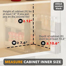 SpaceAid Bamboo Pull Out Spice Rack Organizer for Cabinet, Heavy Duty Slide Out Seasoning Kitchen Pantry Sliding Vertical Organization, 7.6" Wide, 3 Drawers(2" Wide), 2-Tier, Black by CozyNest Decor