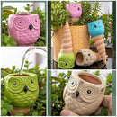 4 Pack Plant Watering Devices, Owl Shape Terracotta Watering Spikes, Vacation Self Watering Planter Insert, Automatic Plant Waterer for Indoor Outdoor Plants by GreenHaven Gardens