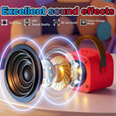 Mini Karaoke Machine for Kids Birthday Gifts 4 5 6 7 8 9 10 11 12 Year Old Girl Boy Singing Electronic Toys Bluetooth Speaker with 2 Wireless Mics Fun Voice and LED Lights Christmas Party by TinyTreasures Baby Boutique