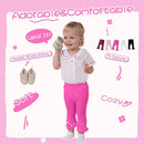 Newborn Toddler Baby Girl Pants Leggings Ribbed Straight Flare Infant Girl Pants Leggings Bell Bottoms 5 Packs by TinyTreasures Baby Boutique