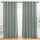 NICETOWN Room Darkening Curtains for Room Divider, Grommet Thermal Curtains Light & Sound Reducing Window Treatments for Sliding Glass Door, W66 x L110, Sage Green, 2 Panels by TinyTreasures Baby Boutique