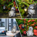 Solar Hedgehog Statue Garden Decor, Solar Hedgehog Statue Lights Outdoor, Waterproof for Patio, Balcony, Yard, Lawn, Father Day & Mother Day Garden Housewarming Gifts for Women, Men, Mom, Dad, Grandma by GreenHaven Gardens