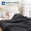 Sealy Electric Blanket Queen 84"*90",Super Cozy Flannel to Sherpa Reversible Heated Blanket Queen Size with 10 Heating Levels & 1-12 Hours Auto Off Overheating Protection Machine Washable,Charcoal by CozyNest Decor