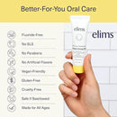 ELIMS Travel Size Nano Hydroxyapatite Toothpaste Fluoride Free - Xylitol Remineralizing Toothpaste for Whitening Sensitive Teeth - Orange Pineapple Mint Toothpaste for Adults & Kids 1oz by CozyNest Decor