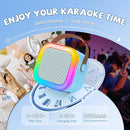 【2025 Newest】 Mini Karaoke Machine for Kids Girls & Boys - Portable Bluetooth Speaker with 2 Wireless Microphones - Kids Birthday Gifts for Ages 4-10 - Kids' Instrument Accessories - Blue by TinyTreasures Baby Boutique