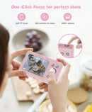 Digital Camera, 56MP FHD 1080P Point & Shoot Camera with 32GB SD Card, 2 Batteries, and Lanyard, Ideal for Kids & Teens, Suitable Gift for Girls by TinyTreasures Baby Boutique