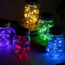 Mason Jar Solar Lights 10 Pack 30 LED Outdoor Solar Firefly Lights, Solar Fairy String Lids Lights,Waterproof Mason Solar Lights with Hangers for Regular Mouth Jars Christmas Gifts(Jars Not Included) by GreenHaven Gardens
