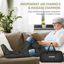 FIT KING Foot and Leg Massager for Circulation and Relaxation with Hand-held Controller 3 Modes 3 Intensities Helpful for Vericose Veins, Cramps, Swelling and Edema - Gift for Mom Wife Family by CozyNest Decor