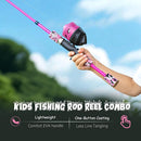 Kids Fishing Pole Set, Telescopic Fishing Rod Reel Combo Kids Starter Kit with Lures Tackle Box, Foldable Stool and Portable Bag for Boys Girls Younth by TinyTreasures Baby Boutique