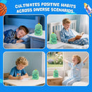 TCJJ Kids Sleep Training Alarm Clock with Night Light - OK to Wake Clock & Sound Machine, Rechargeable Silicone Animal Lamp for Boys Girls Bedroom (Dinosaurs) by TinyTreasures Baby Boutique