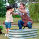 2Pcs Raised Garden Bed, Galvanized Planter Raised Garden Beds for Outdoor, 4x2x1ft, Vegetables,Flowers &Herbs,Heavy Duty Metal Raised Garden Beds Outdoor,Rust-Resistant & Easy Assembly by GreenHaven Gardens
